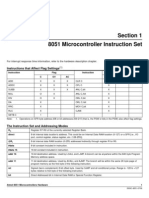 ATMEL 8051 Microcontroller Instruction Set