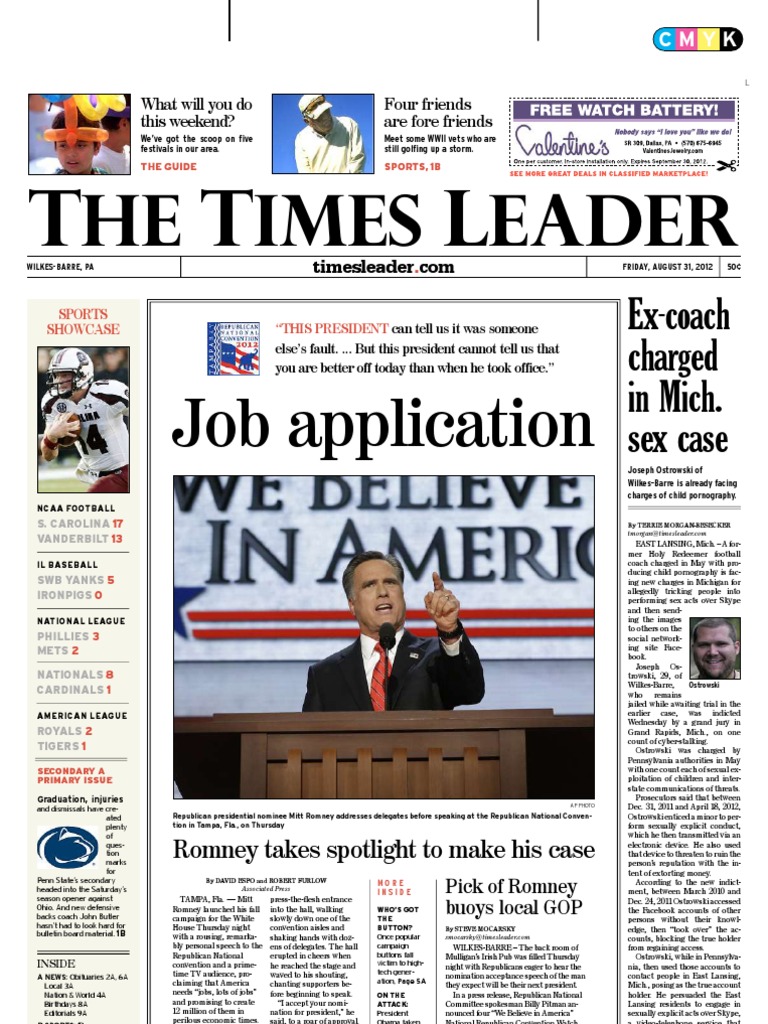 Times Leader 08-31-2012, PDF, Iran