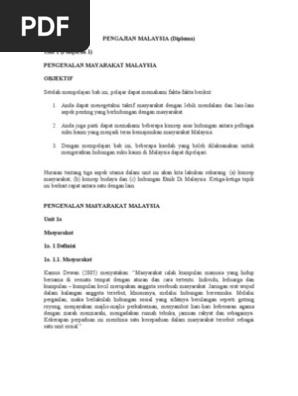 Pengajian Malaysia Pdf