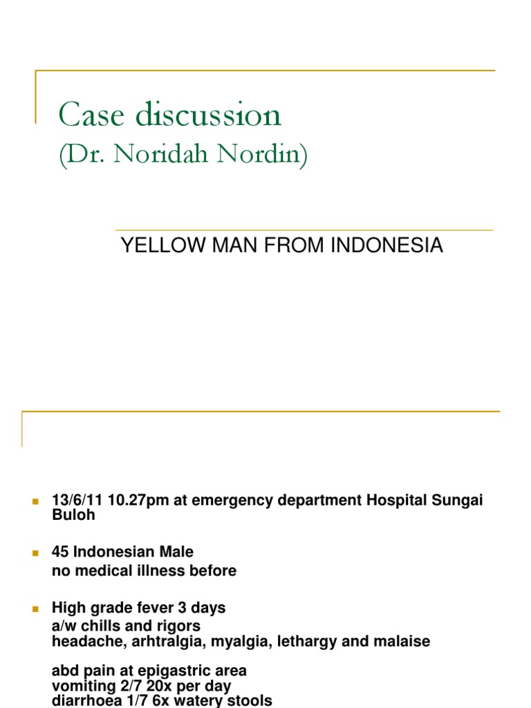 Case Study Leptospirosis PDF Health Sciences Rtt