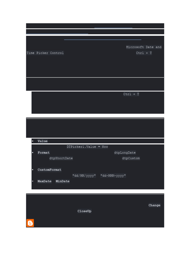 Date Picker | PDF