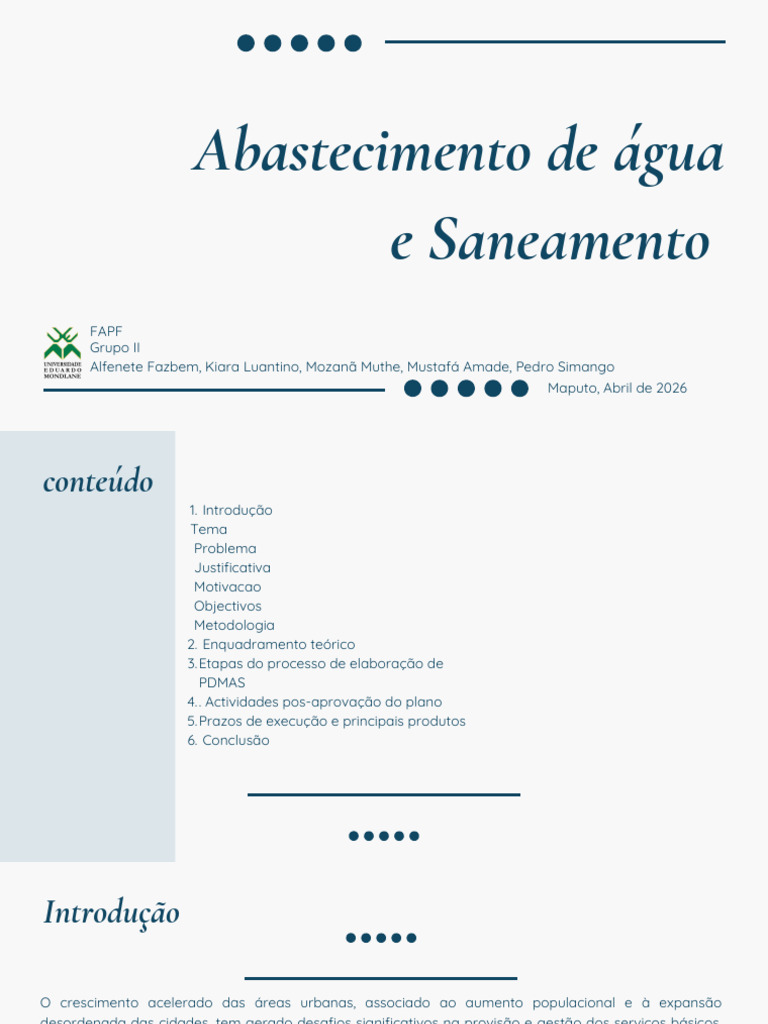 h20 e Saneamento | PDF