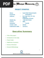Project Synopsis PM Syed Altaf Ahmed[1]