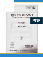 Soal UN SMP Tahun 2011 Ipa (p16)