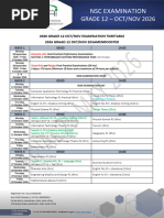Matigo Examinations Board Uace Time Table 2026 | PDF