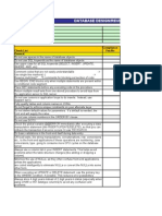 Database Design/Review Checklist Project Name 