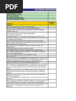 Database Design Review Checklist