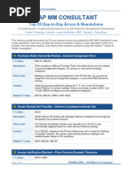 SAP MM Error Solutions Guide | PDF | Invoice | Business