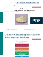 6.7 Mass Calculations for Reactions