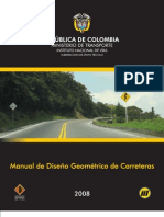 Manual de Diseno Geometrico de Carreteras INVIAS 2008 298p