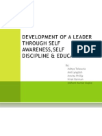 Development of A Leader Through Self Awareness, Self Discipline