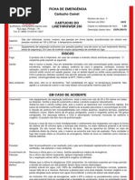 Ficha Emergencia Cartucho Linethrower 250 Comet