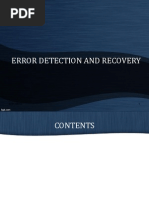 Error Detection Recovery