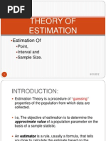 Theory of Estimation