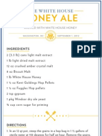 The White House Beer Recipe