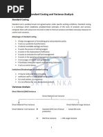 Variance Analysis Formulas Overview | PDF | Economics | Financial ...