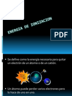 Energia de Ionizacion