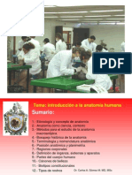 Introducción A La Anatomía Humana, 1er Año, Medic, Agosto 2012