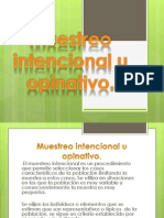 Muestreo intencional para casos característicos de poblaciones variables