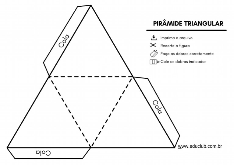 Pirâmide Triangular para Montar | PDF
