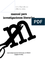 Manual para Investigaciones Literarias