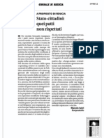 Stato-Cittadini: Quei Patti Non Rispettati