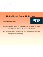Hydro Electric Power (Hydel Power) : Operating Principle