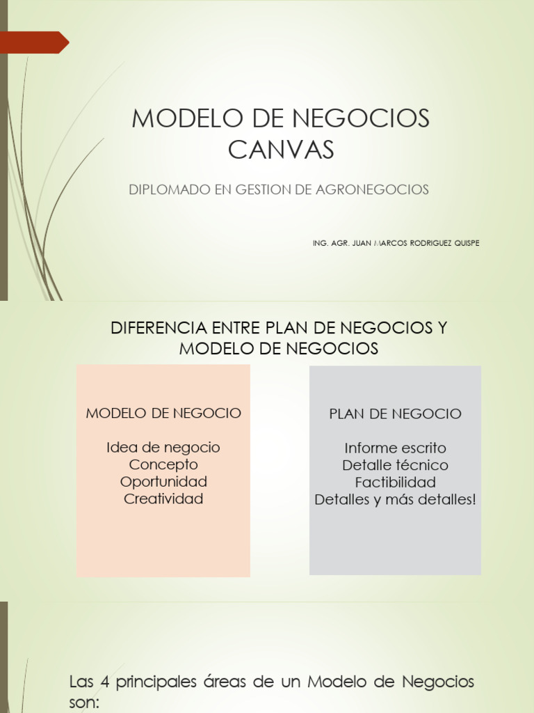 Modelo Canvas - Presentacion Completa Clases 3 Y4 | PDF | Modelo de ...