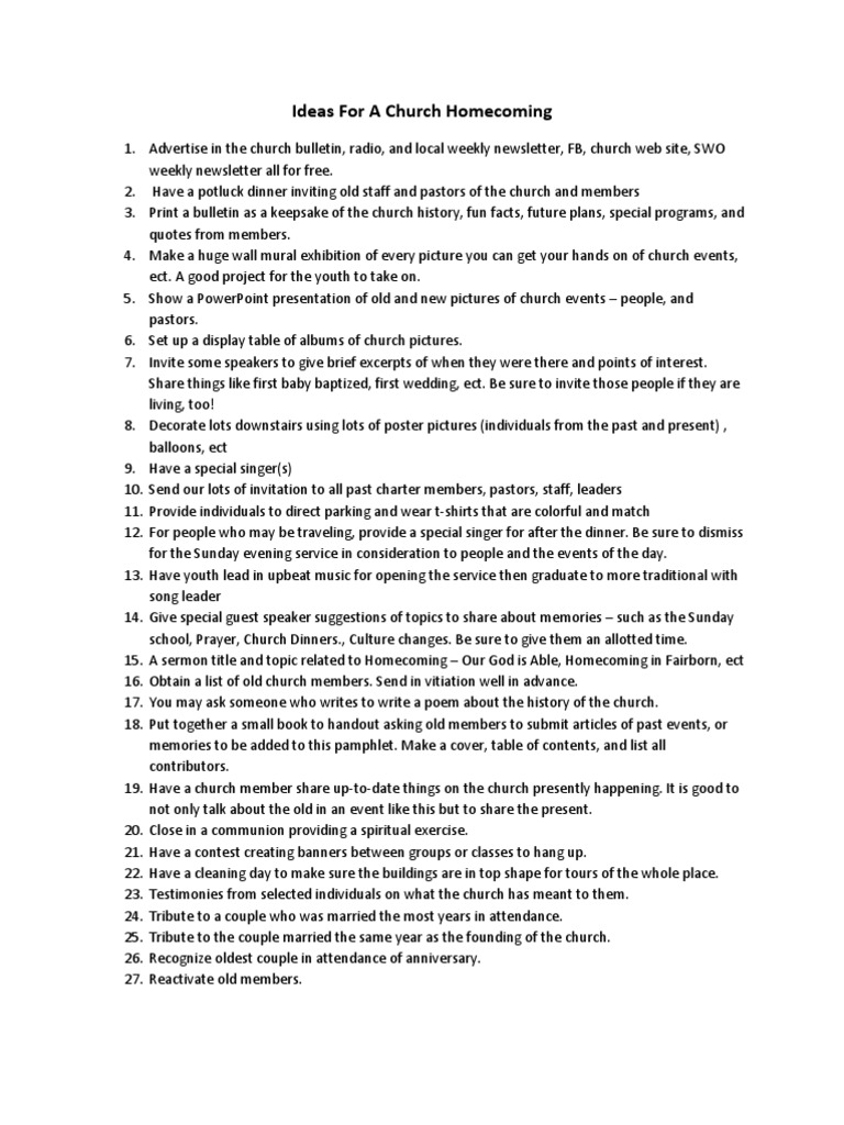 for Church Anniversary Ideas Religion And Belief