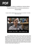 Charles Tart e a questão da ciência e do cientificismo