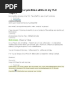 Download Who i Adjust or Position Subtitle in My VLC Player by Thassia Salvatierra SN104586323 doc pdf