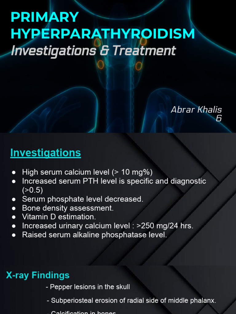 Primary Hyperparathyroidism Abrar | PDF | Medical Specialties ...