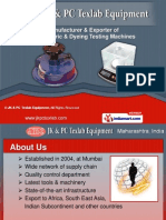 JK & PC Texlab Equipment Maharashtra India