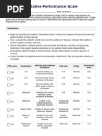 Australia-Modified Karnofsky Scale Guide | PDF | Patient | Palliative Care