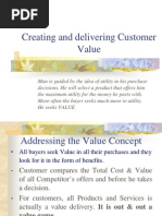 Creating and Delivering Value