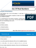 Examples of Real Numbers
