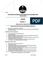 2012 PSPM Kedah Sains 1 W Ans