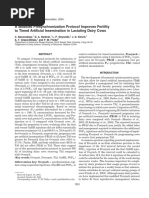 Beef Cow Synchronization Protocols | PDF | Cattle | Land Management