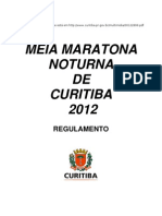 Regulamento da Meia Maratona Noturna de Curitiba 2012