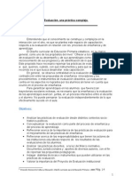 Proyecto evaluación para pensar entre todos