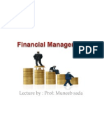 Financail Managment by Muneeb Sada 2012