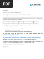 SBI MF Contact Details Update Form | PDF