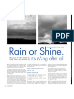 Rain or Shine.: It's Ming After All