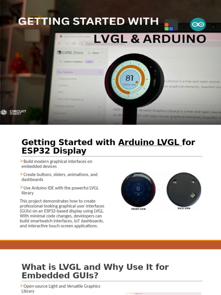 Getting Started With Arduino LVGL For ESP32 Display | PDF | Arduino ...