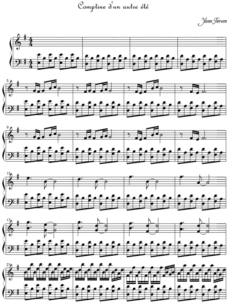 Die Fabelhafte Welt Der Amelie Piano Die Fabelhafte Welt Der Amelie | PDF