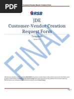 Vendor Creation Request Guidelines | PDF