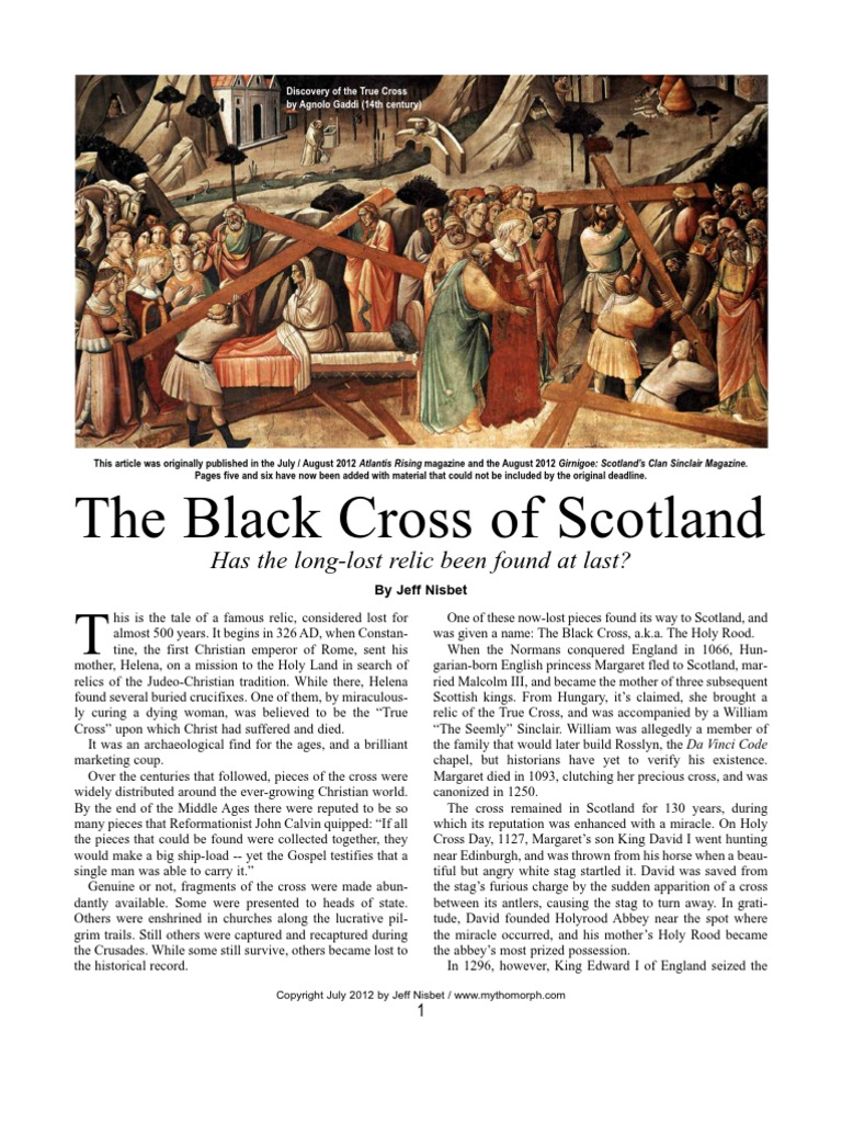 The Black Cross of Scotland | PDF | Religion And Belief