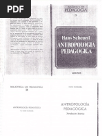 Antropología pedagógica. Introducción histórica
