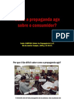 Como a Propaganda Age Sobre o Consumidor