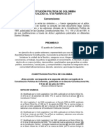 Constitucion Politica Actualizada a Julio 02 de 2010